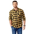thumbnail image 4 of COOFANDY Mens Flannel Shirts Long Sleeve Plaid Button Down Shirts Fall Winter Family Picture Outfits, 4 of 6