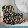 thumbnail image 3 of Kuiaobaty Capybara Daisy Print Recliner Chair Cover for Large Recliner Breathable Reclining Sofa Slipcover Washable Reclining Slipcover with Side Pocket for Living Room, 3 of 8