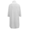 thumbnail image 5 of Arlun Women's Turtleneck Oversize Long Pullover Sweaters Dress Casual Longline Solid Color Trendy Streetstyle Soft Comfortable Knit Tops for Everyday Wear and Versatile Outfits White XL, 5 of 5