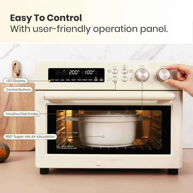Retro Style Infrared Heating Air Fryer Toaster Oven, Extra Large