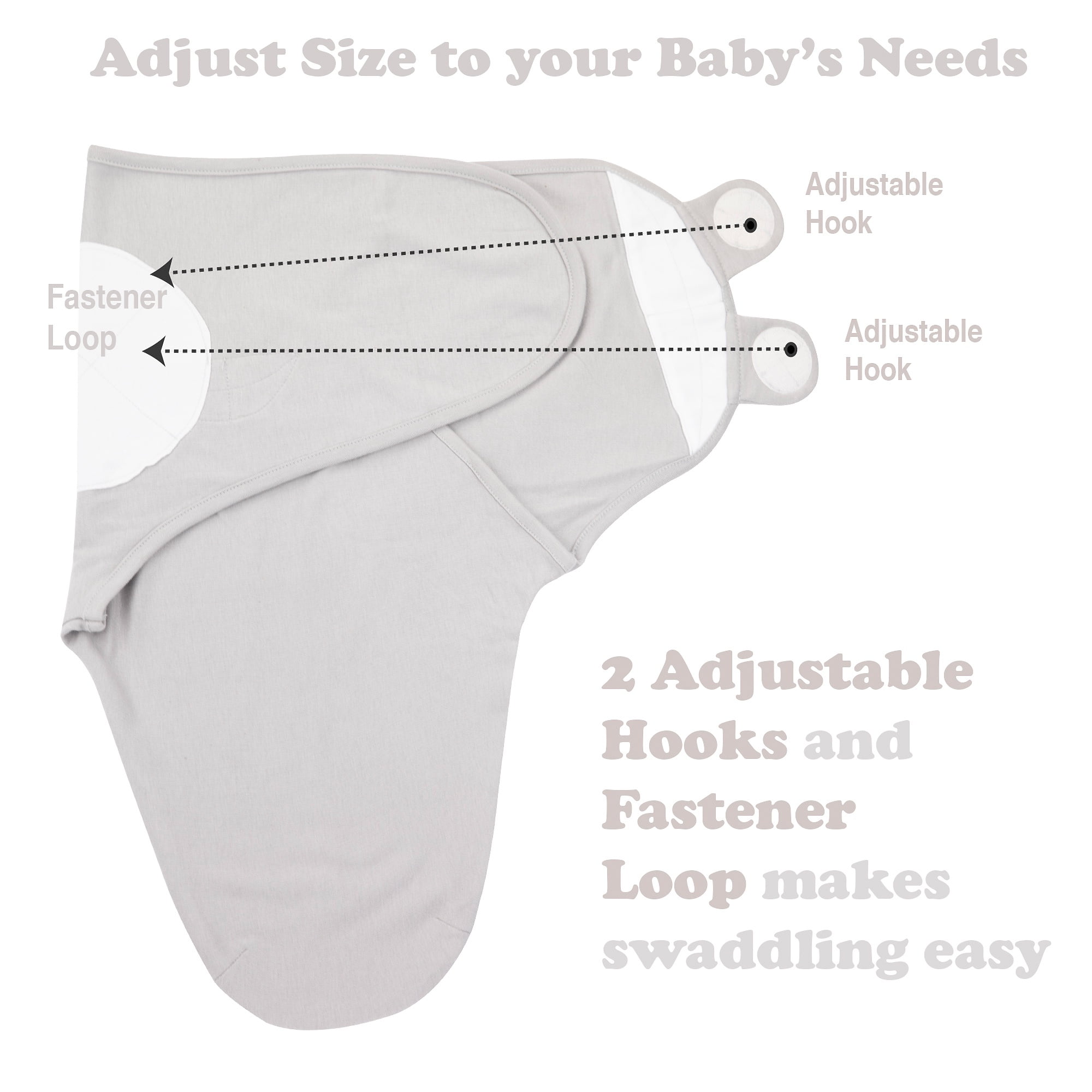 Baby Swaddles for Newborns - 3 Pack Baby Swaddles for 3-6 Months - Baby Swaddle Sleep Sack
