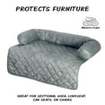 thumbnail image 2 of PETMAKER 30x30.5 Water-Resistant Pet Couch Cover with Foam Bolster (Gray), 2 of 7