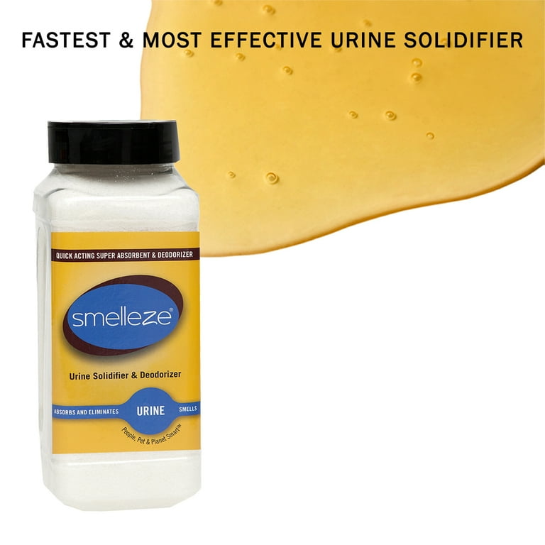 SMELLEZE Urine Absorber, Solidifier & Deodorizer: 2 lb. Granules for  Portable Urinals & Bedpans