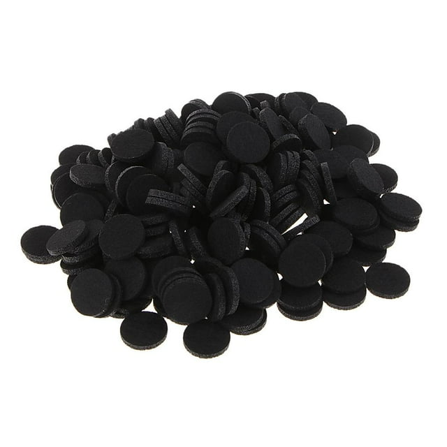 veasfak 200Pcs 21mm Aromatherapy Essential Oil Diffuser Locket Refill Pads black
