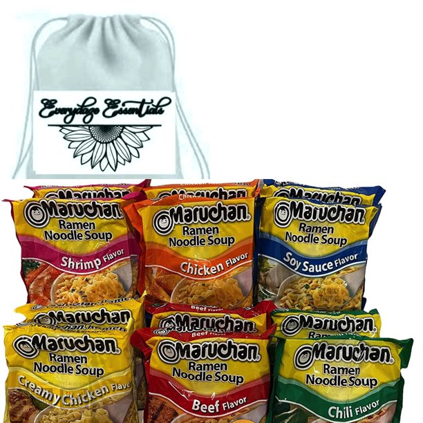 Maruchan Ramen Noodle Soup Variety PackIncludeS (2) Beef, (2) Creamy