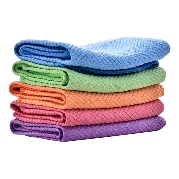 ACDANC Microfiber Cleaning Cloth,5/10 Pack Easy Clean Nanoscale Cloth 40 X 30cm Lint Free Microfibre Cloth Reusable Cleaning Cloths For Glass,Mirror,Wash Cloths