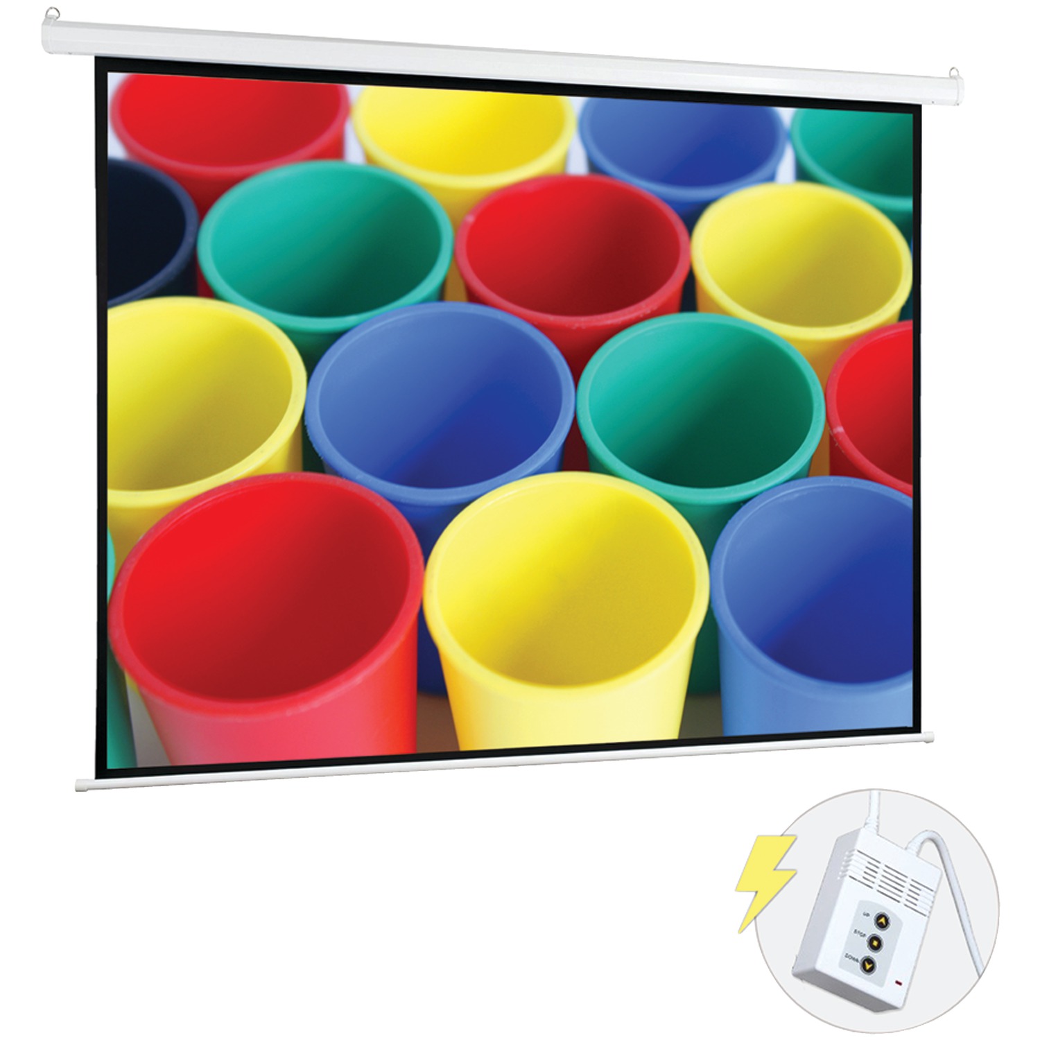 Optoma GT1080Darbee 1080p Short-Throw Gaming Projector & Pyle PRJELMT106 Motorized Projector Screen 100"