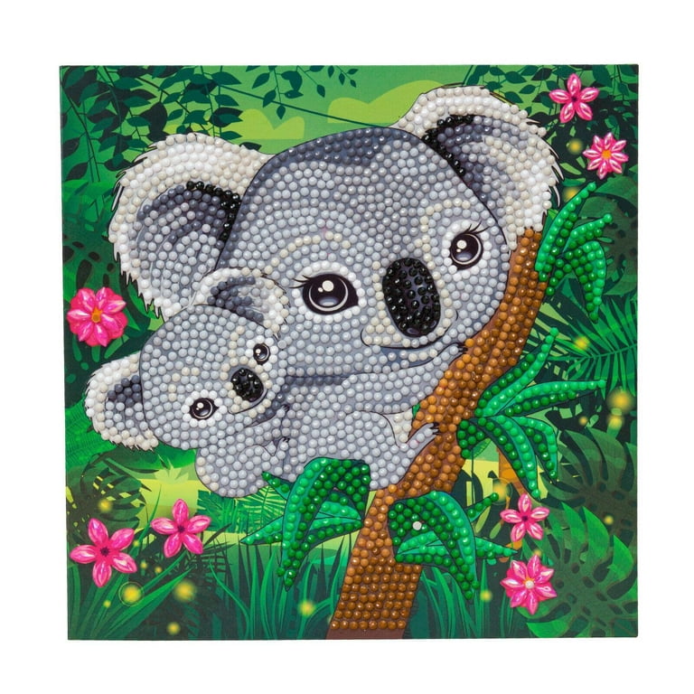 Crystal Art crystal art diamond painting card kit - koala hugs- create your  own 7x7 card kit - for ages 8 and up