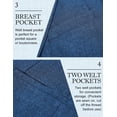 thumbnail image 5 of COOFANDY Mens Casual Blazer Lightweight Sports Coat Two Buttons Two-Button Suit Jacket, 5 of 6