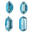 thumbnail image 2 of 4-5" Turquoise Jewel Glitter Assort 4/Bg, 2 of 2