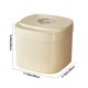 thumbnail image 3 of Fiudx Ofertas y liquidaciones Cubierta hermética del dispensador de arroz Cubo de arroz para cereales Harina de grano Frijoles de arroz Encimera de alimentos para mascotas Contenedor grande de almace, 3 of 7