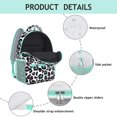 thumbnail image 2 of Everyday School Bag with Unique Leopard and Tropical Animal Print, Lightweight Student Backpack Featuring Fashionable Glitter Spots and Abstract Patterns, 2 of 6