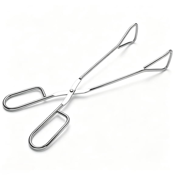 11" Heavy Duty Stainless Steel Kitchen Scissor Tongs with Comfortable Ergonomic Grip, Heat Resistant tongs for Cooking & BBQ