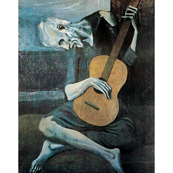 Old Guitarist by Pablo Picasso - Art Print/Poster