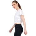thumbnail image 2 of Playera Crop Básica Manga Corta Para Mujer Quarry Color Blanco, 2 of 4