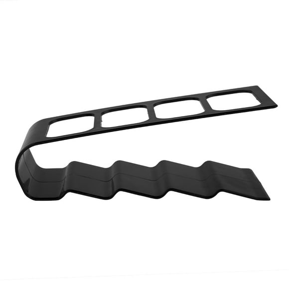 Viccilley Sorage Rack Bureau en Plastique téléphone magnétoscope DVD TV étape Support de télécommande Support de Stockage Organisateur(Noir)
