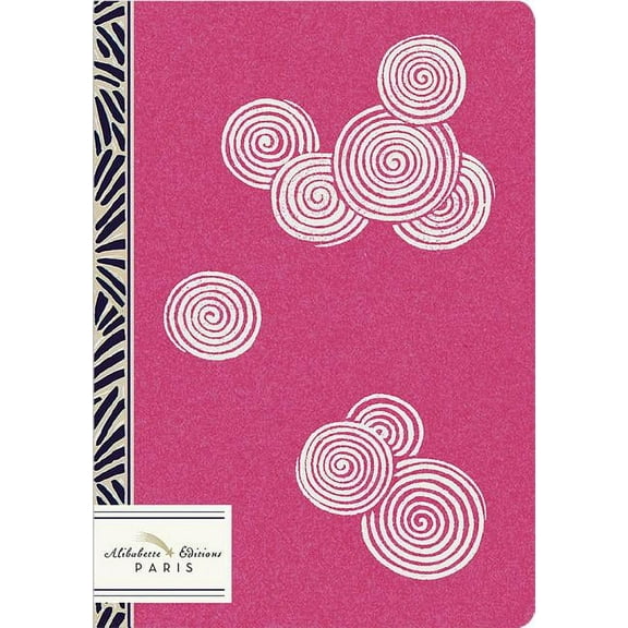 Mini Journals - Linen Stitched Binding, Rounded Corners: Nami: Japanese Spiral Waves by Yusan Mori (Hardcover)