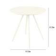 thumbnail image 2 of CERBIOR Round Side Table, End Table for Indoor & Outdoor Use, Small Side Tables for Small Spaces All Beige, 2 of 7