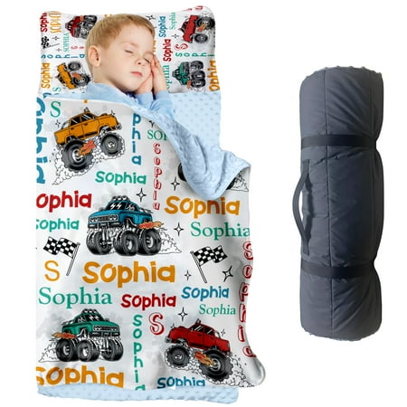 AOLOA Personalized Toddler Nap Mat – Custom Name Slumber Bag with Muscle Car Design Soft and Cozy Sleeping Bag for Kids Perfect for Daycare Preschool and Automotive-Themed Naptime Adventures AOLOA Personalized Toddler Nap Mat – Custom Name Slumber Bag with Muscle Car Design Soft and Cozy Sleeping Bag for Kids Perfect for Daycare Preschool and Automotive-Themed Naptime Adventures