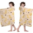 thumbnail image 4 of Golden Retriever Hooded Bath Towel，50"x30" for Ages 3 To 12 Kids, Quick Dry Lightweight Soft Microfiber Hood Beach Towel Cover Up for Kids, 4 of 7