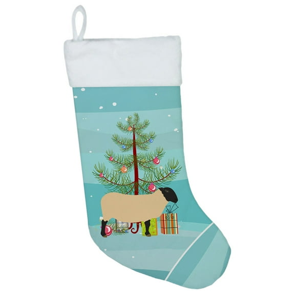 Carolines Treasures BB9339CS Suffolk Sheep Christmas Christmas Stocking  Large multicolor