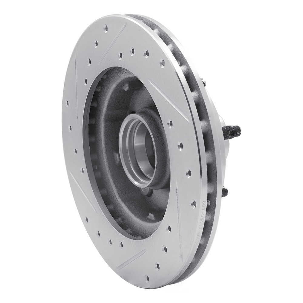 Dynamic Friction Company 631-54110R DFC Brake Rotor - Drilled And Slotted - Silver