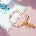thumbnail image 2 of 2022 nueva pulsera de lirio de los valles de cristal degradado popular japonesa y coreana diseño de nicho femenino pulsera de estudiante de todos los partidos naranja claro uno, 2 of 2