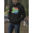 thumbnail image 2 of South Africa Flag Brush Style Hoodie Men -Image by Shutterstock, Male Medium, 2 of 4