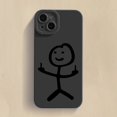 thumbnail image 1 of Funda de teléfono de dibujos animados Matchman para iPhone 11, 12, 13, 14 Pro Max, Mini, XR, XS, X, 7, 8 Plus, SE2020, funda de silicona TPU suave mate a prueba de golpes qiuyongming unisex, 1 of 2