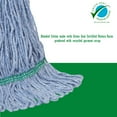 thumbnail image 3 of ABCO Products Green Seal Certified Small Blue Threaded Looped End Wipe Band Mop Head - 2 Pack, 3 of 8