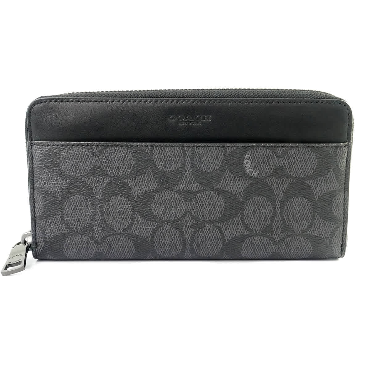 gray coach wallets