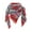 Red, variant on Ladies Plaid Scarf With Fringe Detail Reversible Triangle Shawl Lightweight Soft Fashion Accessory Checkered Pattern Two Tone Wear