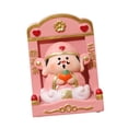 thumbnail image 3 of Esquirla Chinese God of Wealth Statue Fengshui Figurine Tabletop Decoration Art Crafts Desk Ornament Miniature Sculpture for Shelf Car A, 3 of 8