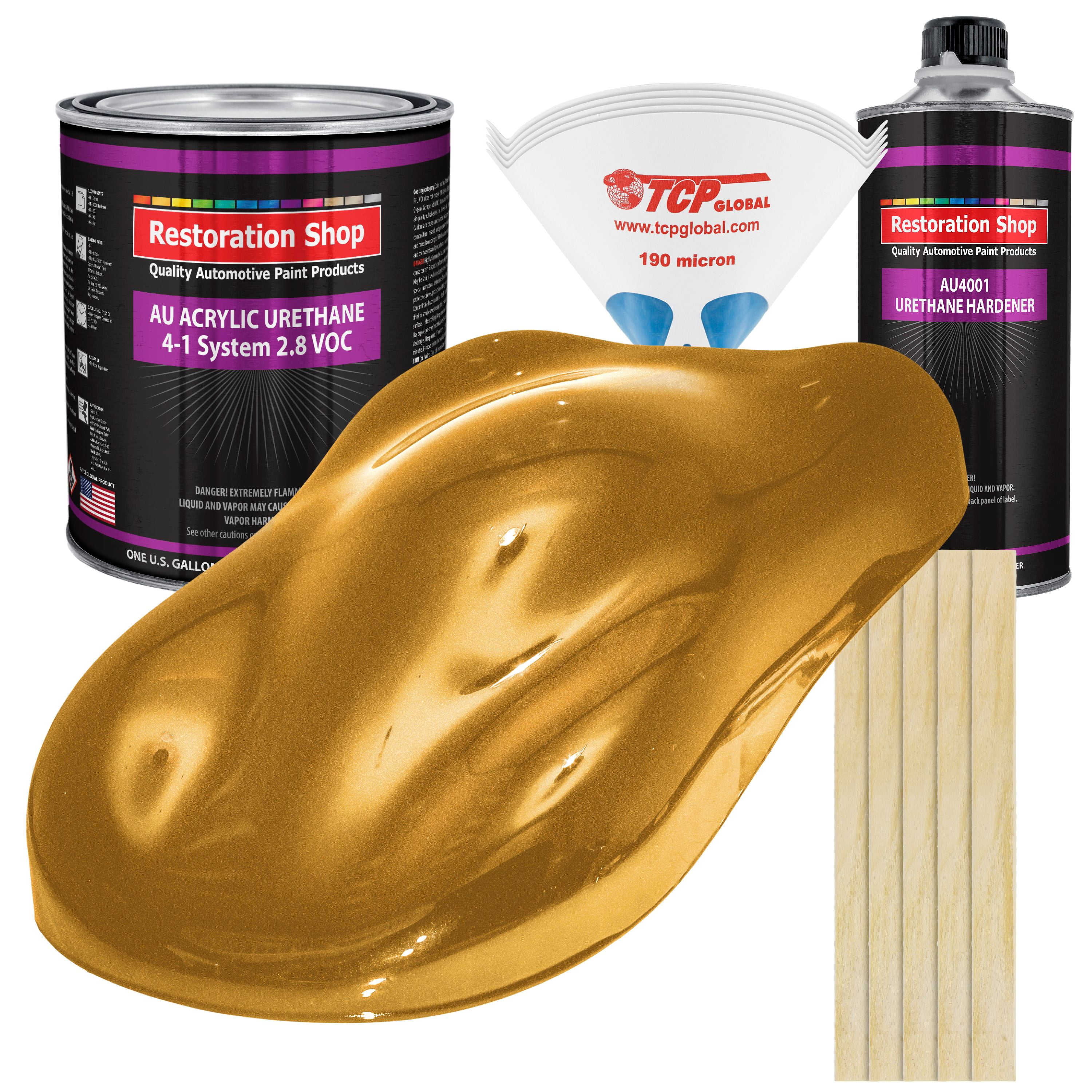 Restoration Shop Autumn Gold Metallic Acrylic Urethane Auto Paint Complete Gallon Paint Kit