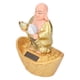 thumbnail image 5 of Lucky Money Maitreya Buda Estatua de Buda con energía Solar Dios Solar de la Riqueza Estatuilla decoración de la habitación del hogar Accesorios de Escritorio Dorado, 5 of 8