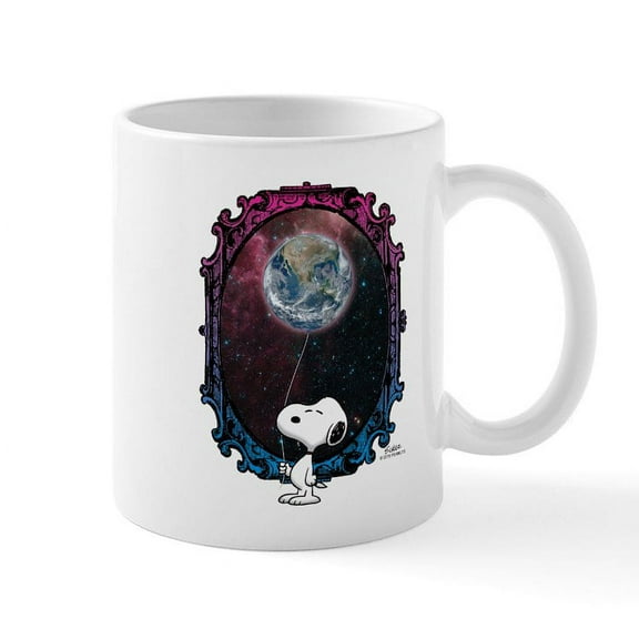 CafePress - Space Snoopy - 11 oz Ceramic Mug - Novelty Coffee Tea Cup