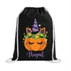 Personalized Candycorn Drawstring Trick-or-Treat Bag
