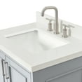 thumbnail image 2 of Ariel Stafford 30.5 In. Single Rectangle Sink Vanity Pure White Quartz Countertop W/1.5" Edge In Grey, 2 of 10