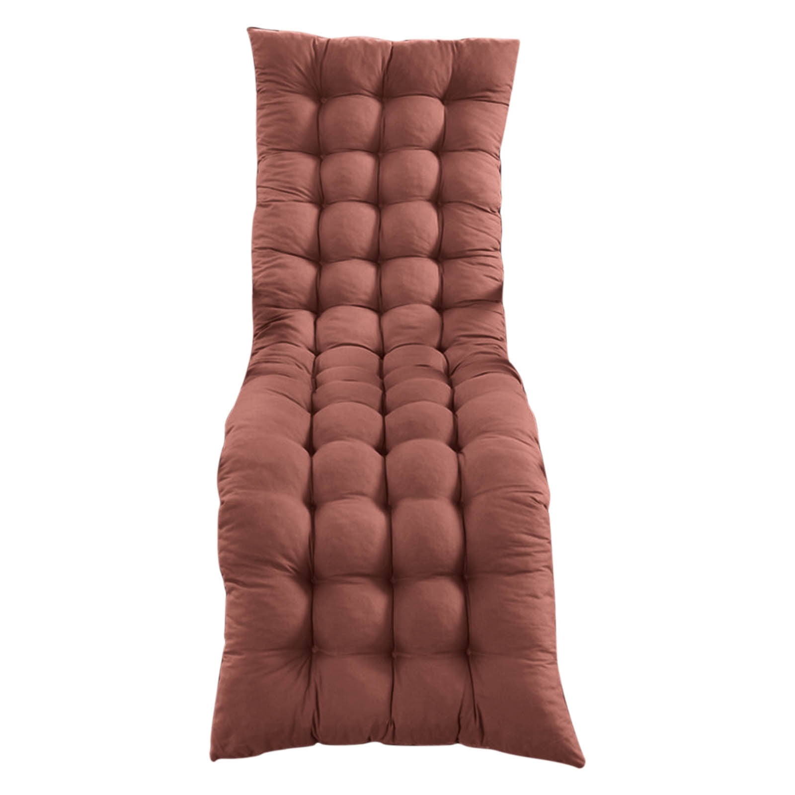 Bxaolu Chaise Lounge Cushions Soft Lounge Chair Cushion Gravity Chair Cushion Sofa Lawn Furniture Cushion Pad with 6 Tie for Outdoor Indoor Patio Home, 62.5 x 19 Inch, Coffee