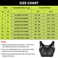 thumbnail image 6 of Women's Full Coverage Front Closure Wire Free Back Support Posture Bra, 6 of 10