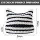 thumbnail image 2 of Gorro Zulbceo para mujer, gorro de invierno cálido elástico con orejas de gato, gorro de punto moderno para adultos y niños, gorro de invierno térmico con forro polar acanalado para mujer, 2 of 7