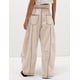 thumbnail image 2 of Pantalones deportivos Athlisan Baggy Barrel para mujer, color caqui, talla M, 2 of 4