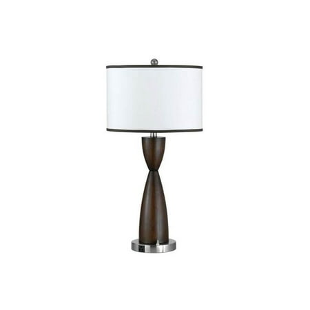 2-Light Metal Night Stand Lamp w 3-Way Push Button Base Switch