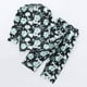 thumbnail image 5 of Odeerbi 1-8 Años Niños Niñas Pijama de Satén Con Solapa Dentada Camisa de Manga Larga Conjunto de Pantalones Suave Estampado de Rayas Pijama de Dos Piezas, 5 of 9