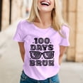 thumbnail image 4 of Chemise Femme Manches Longues Tee-Shirt de Course Femmes Chemises Décontractées Imprimées Col Rond Tee-Shirt Manches Courtes Tunique Blouse Vêtements Adultes Femme Rose Taille TTG, 4 of 5