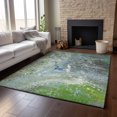 thumbnail image 6 of Addison Rugs Mayfield Washable Contemporary Abstract Green Rectangle Rug, 10' x 14', 6 of 6