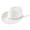 01_White, variant on UJNDER Unisex Western Cowboy Hat Bohemian Style Fedora with Rhinestone Embellishments Curved Brim Fashion Accessory Womens Cowboy Hats 01_Blue,One Size