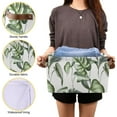 thumbnail image 7 of Coolnut Foldable Storage Bins Tropical Green Large Leaves Fabric Storage Baskets Collapsible Decorative Baskets Closet Organizer Bins with PU Handles for Shelves Home Closet-2Pack Decor Gifts, 7 of 7
