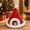 M, variant on Neoargh Christmas Pet Bed, Cozy Guinea Pig House, Christmas Hat Design, Soft Fabric, Washable Bed, Non-Slip Base