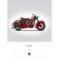 thumbnail image 3 of Rogan, Mark 19x24 Black Modern Framed Museum Art Print Titled - Indian Chief 1950, 3 of 5